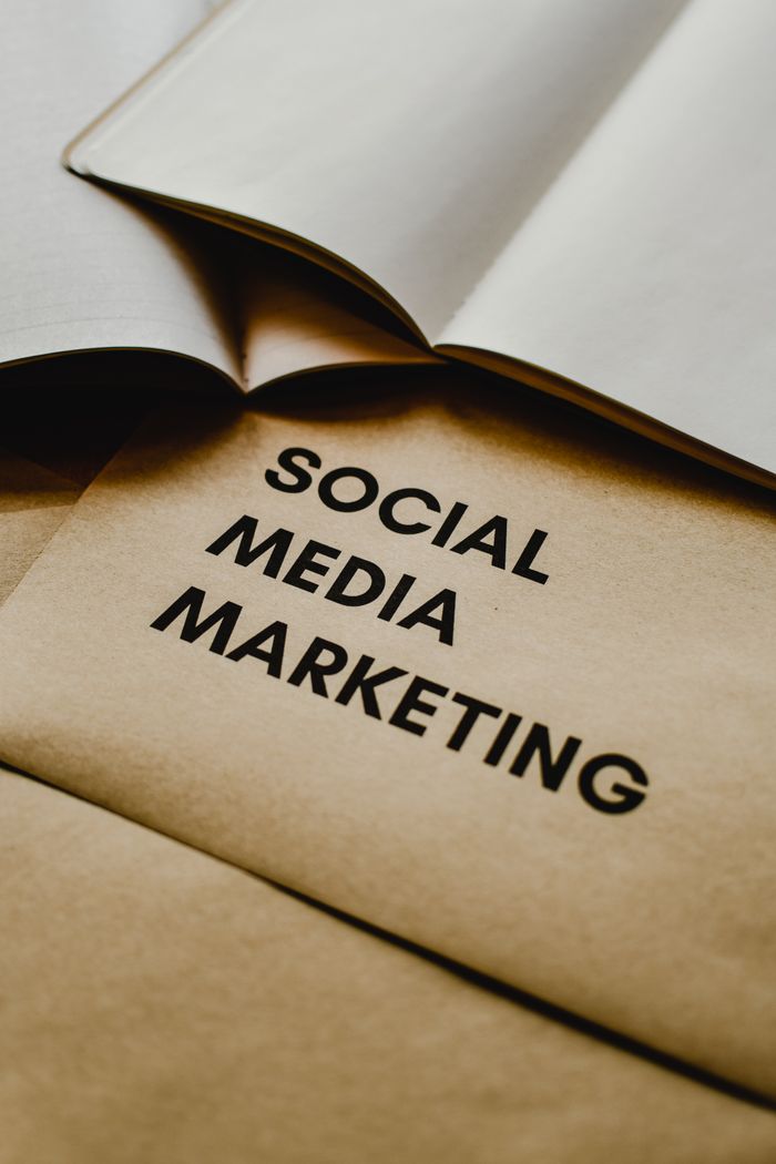 Close-up view of brown envelopes featuring Social Media Marketing text, well suited to startup-themed visuals.